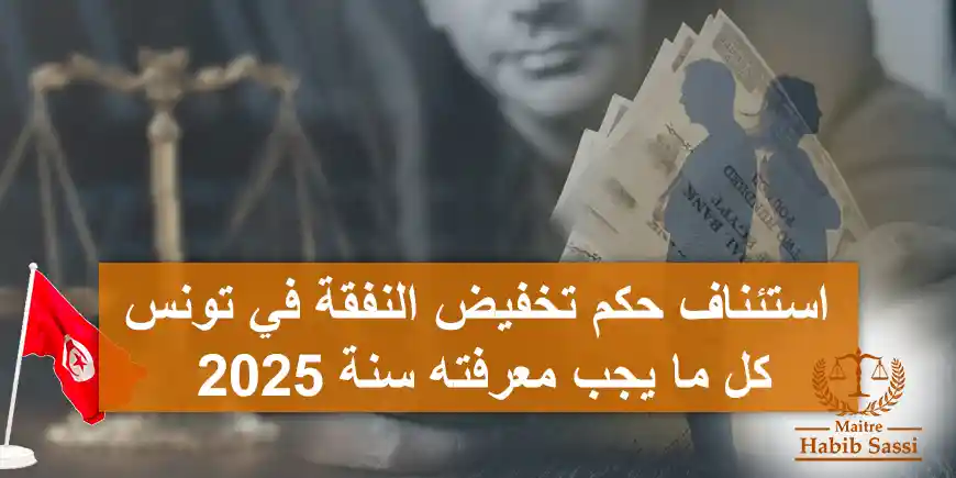 استئناف حكم تخفيض النفقة في تونس: كل ما يجب معرفته سنة 2025 استئناف حكم تخفيض النفقة في تونس: كل ما يجب معرفته سنة 2025